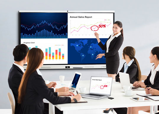 Touch screen for office meeting rooms