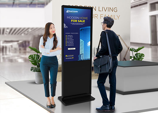 Interactive LCD Kiosk for real estate booths